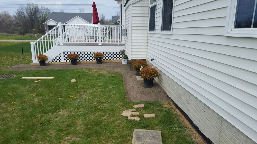 Professional garden landscaping in Avon, OH by A Step Above Lawn Care