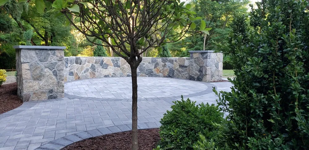 Custom landscape installation in Sudbury, MA - A Stone Flake