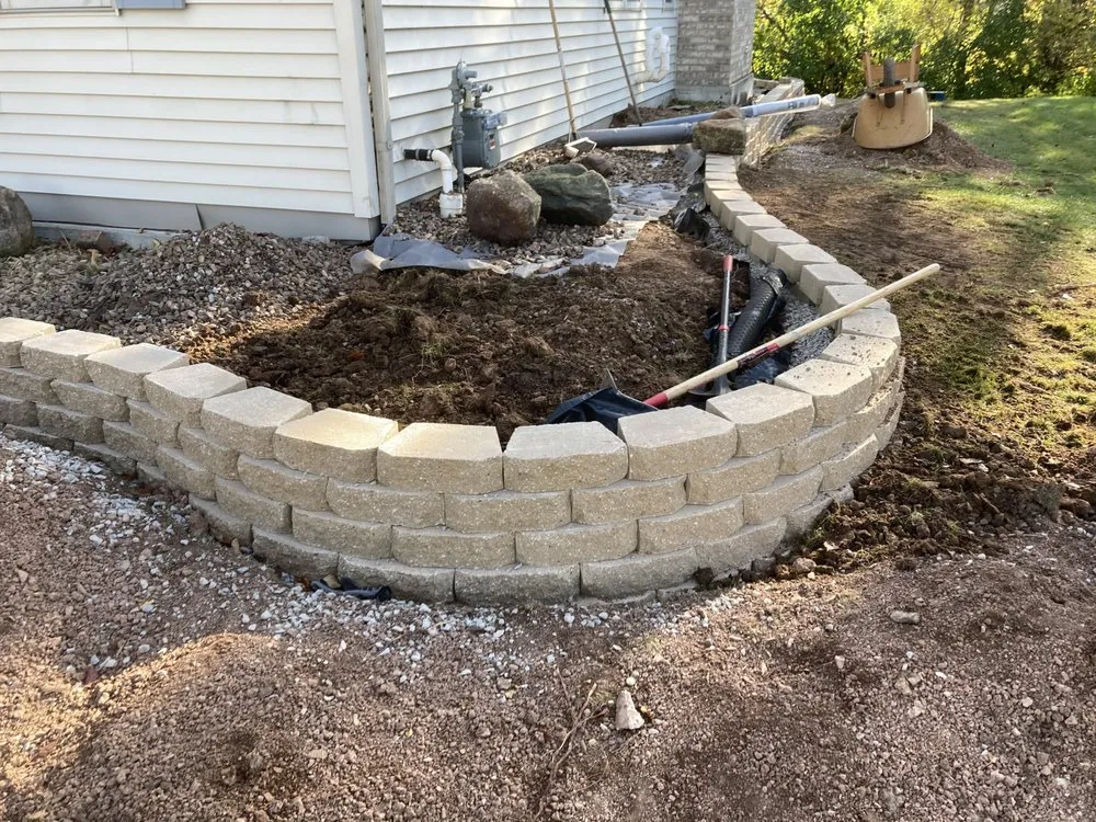 Local garden landscaping with custom design in Green Bay, WI by A to Z Complete