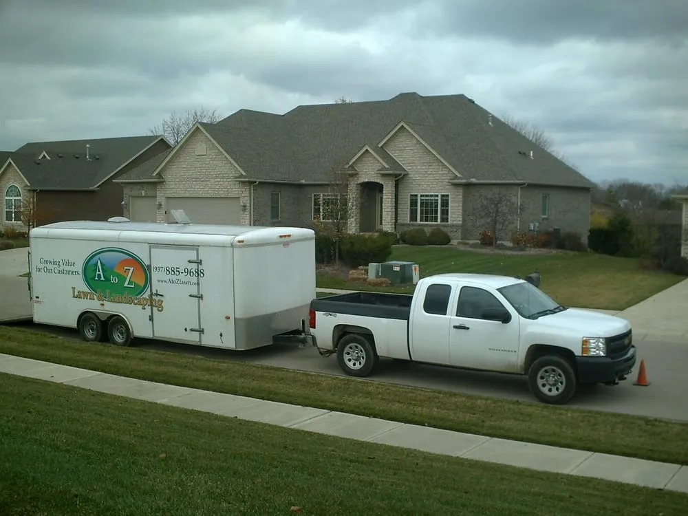 Professional lawn mowing service with custom design in Dayton, OH by A to Z Lawn & Landscaping