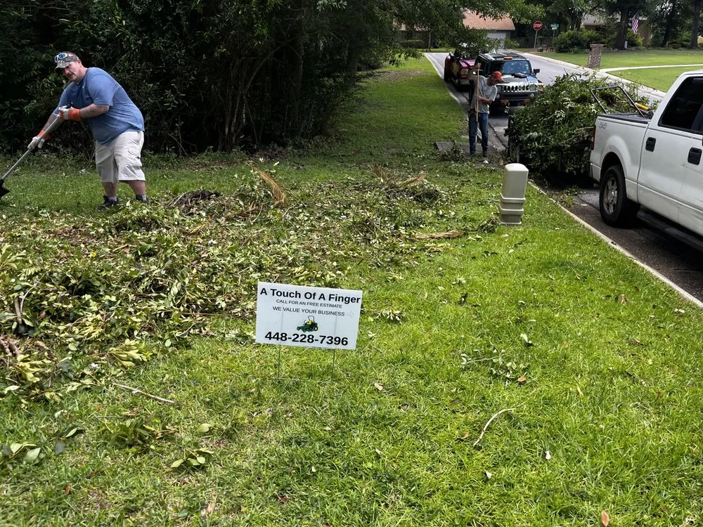 Reliable yard cleanup service in Pensacola, FL by A Touch Of A Finger