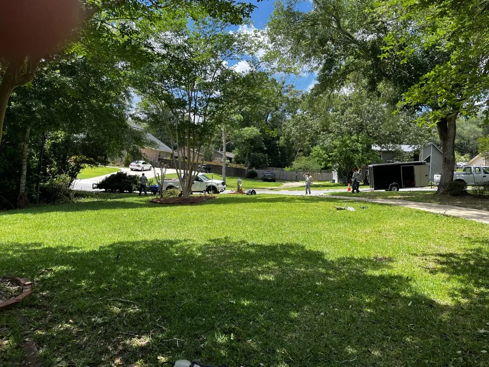 Professional lawn care service with custom design in Pensacola, FL by A Touch Of A Finger