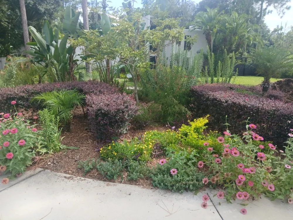 Custom residential landscaping in Mims, FL by A True Blessing Lawncare