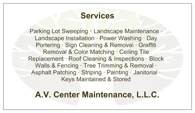 Reliable outdoor landscaping experts serving Palmdale, CA - A V Center Maintenance