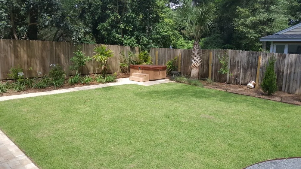 Custom landscape installation with custom design across Tallahassee, FL - A V L Outdoor Services