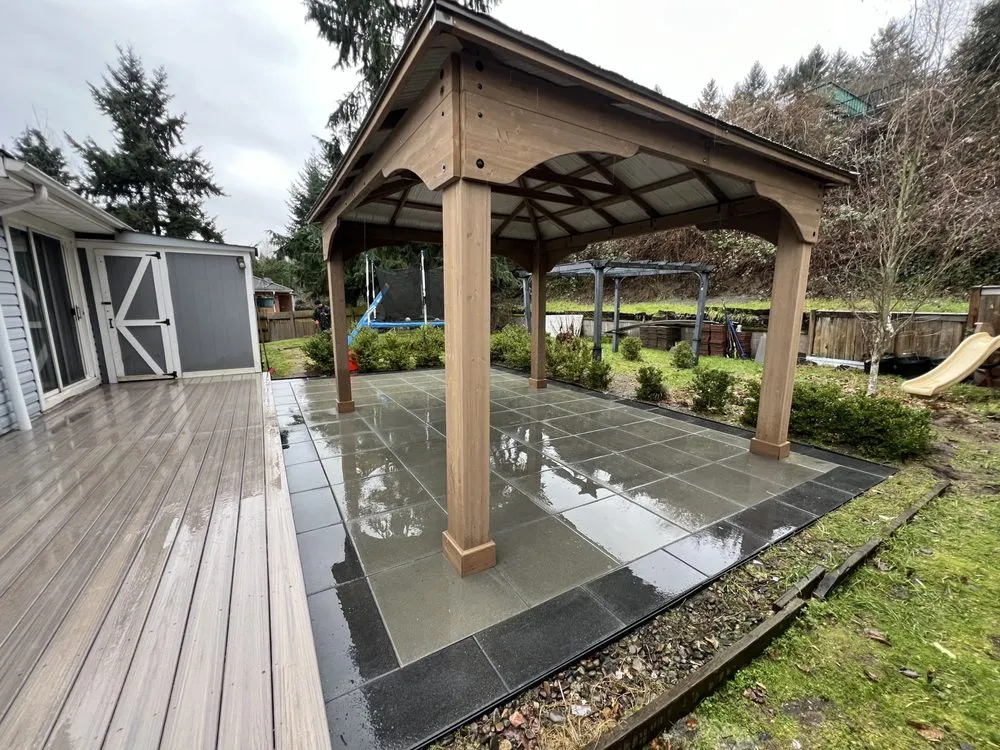 Reliable lawn mowing service with custom design in Burien, WA by A-Z Landscaping