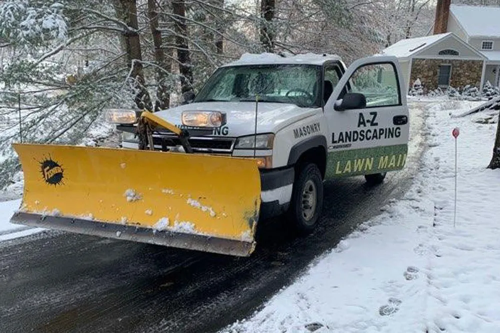 Professional yard cleanup service for homes in Ridgefield, CT by A-Z Landscaping