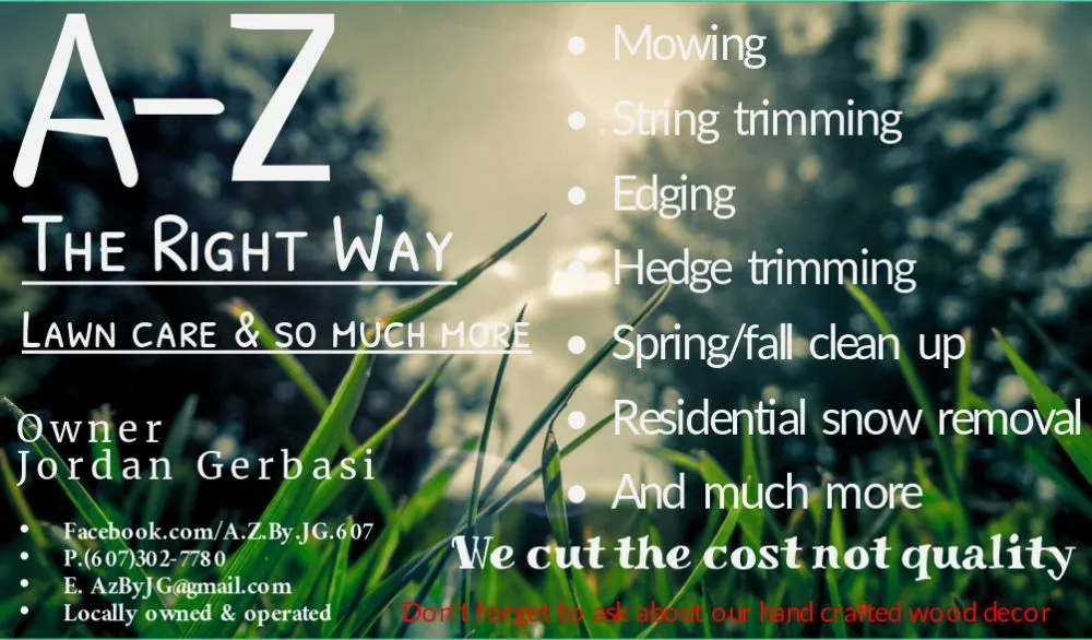 Professional landscaping services in Elmira, NY - A-Z The Right Way