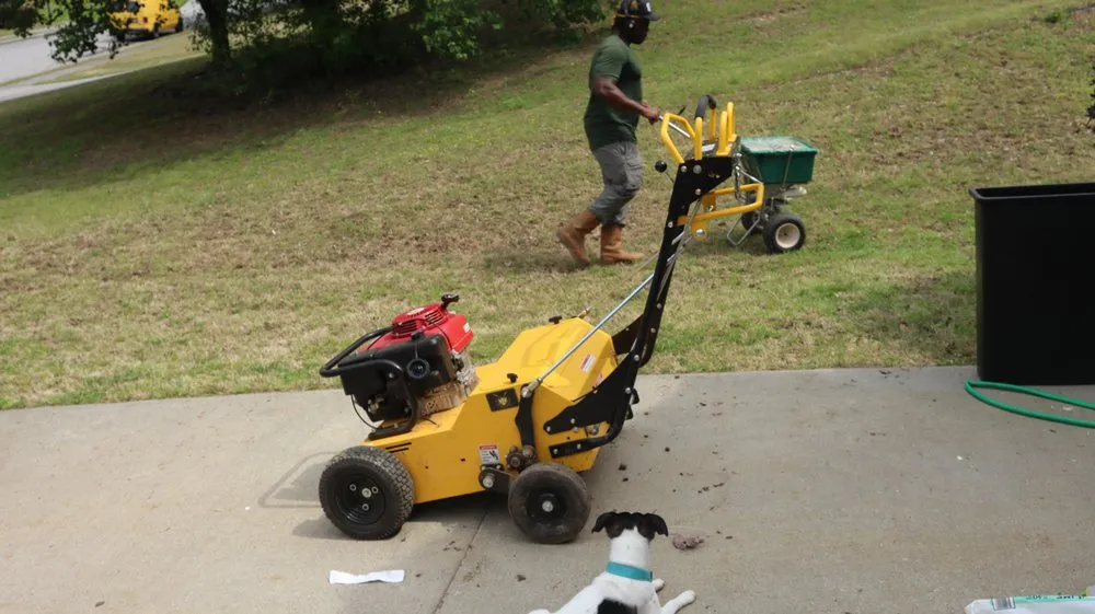 Expert yard maintenance in Lawrenceville, GA by A1 Aeration