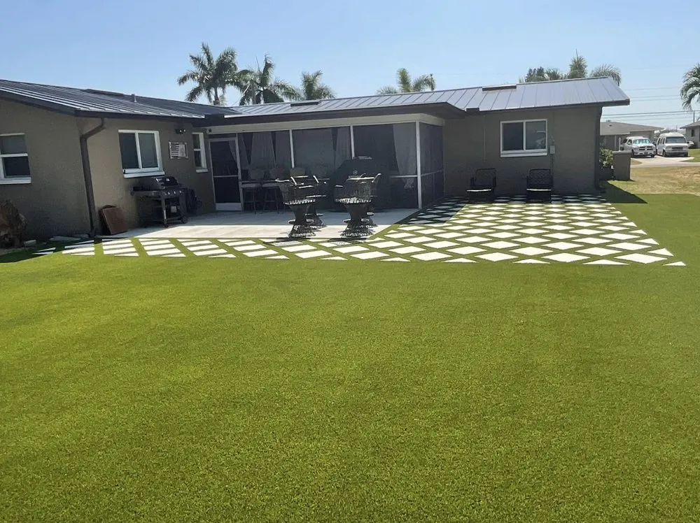 Custom landscaping services in Fort Myers, FL by A1 Artificial Grass of SW Florida
