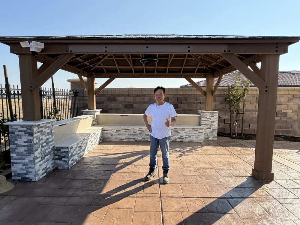 Custom outdoor landscaping in Lathrop, CA by A1 Landscaping & Construction