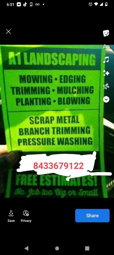 Local residential landscaping in Ravenel, SC by A1 Landscaping