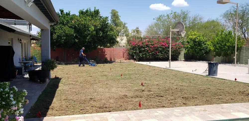 Affordable lawn mowing service for homes in Tempe, AZ by A1 Lawn Aeration