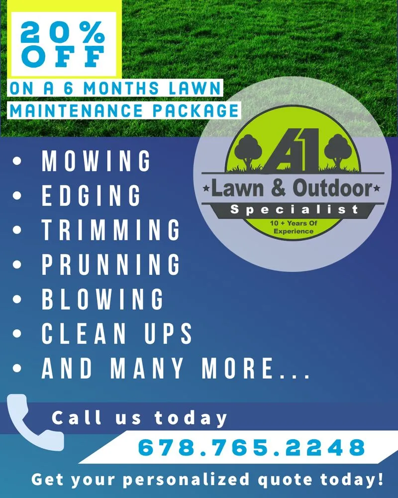 Local yard cleanup service in Suwanee, GA by A1 Lawn and Outdoor Specialist