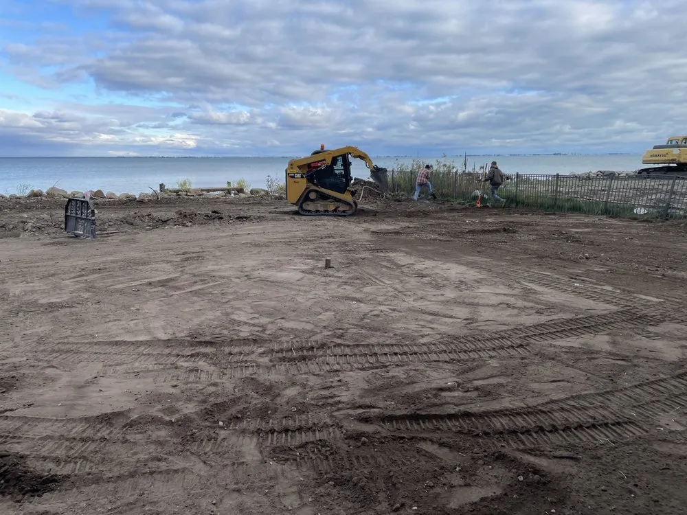 Custom landscape installation in Warren, MI by A1 Property Maintenance