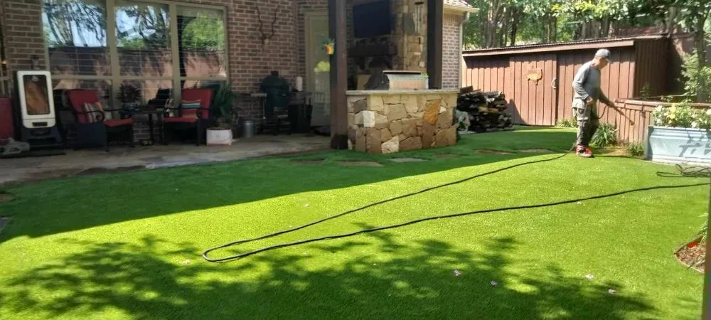 Reliable landscape installation in Little Elm, TX by A1 synthetic staygreen