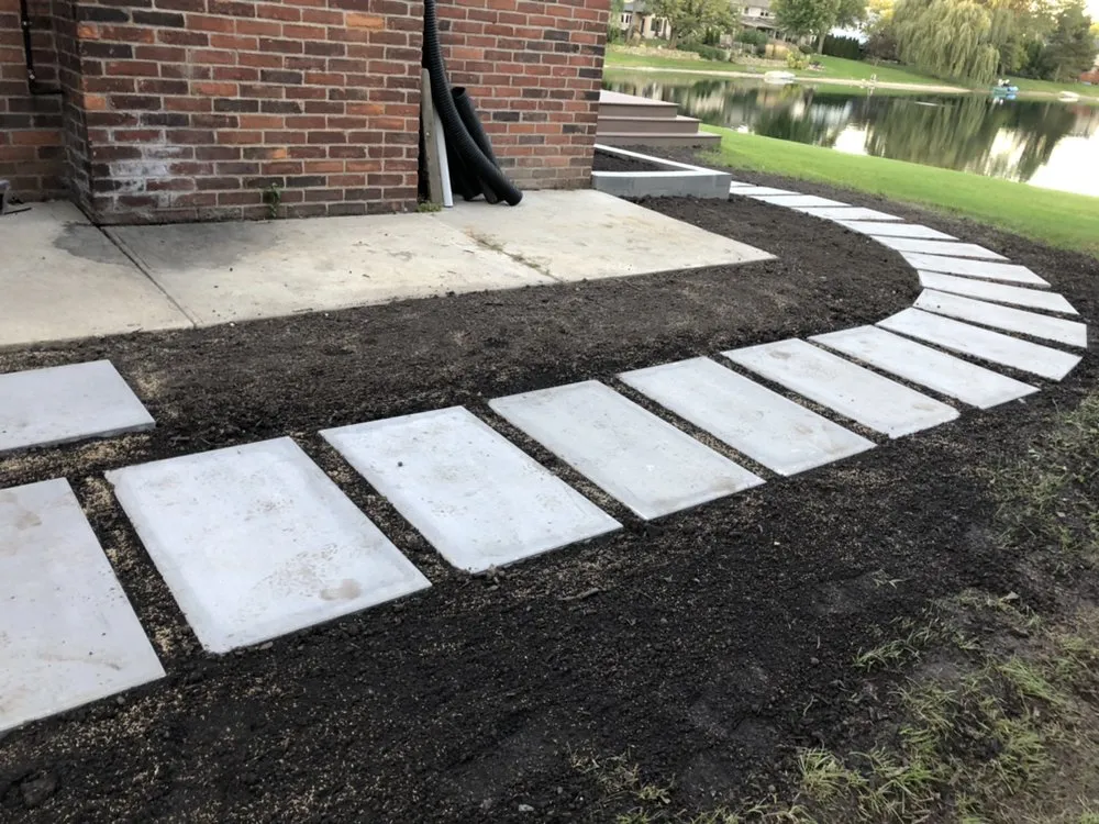 Custom landscape design for year-round maintenance in Ypsilanti, MI by A2 Outdoor Creations