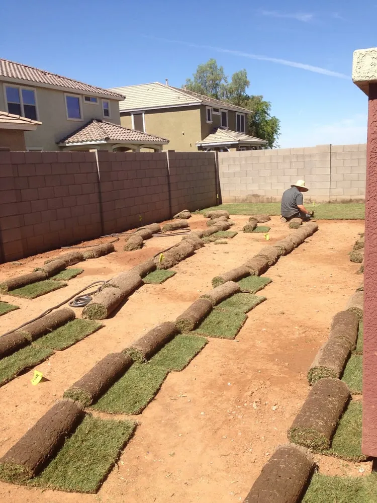 Top-rated landscape installation in Gilbert, AZ by A2Z Exteriors Landscape Designs & Installs