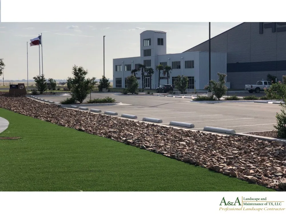 Custom residential landscaping with custom design across Odessa, TX - A&A Landscape And Maintenance of TX