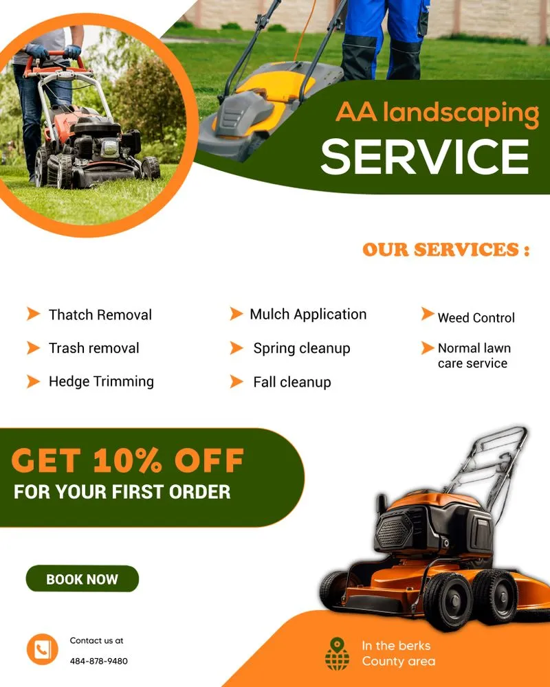 Expert yard cleanup service in Reading, PA by AA landscaping