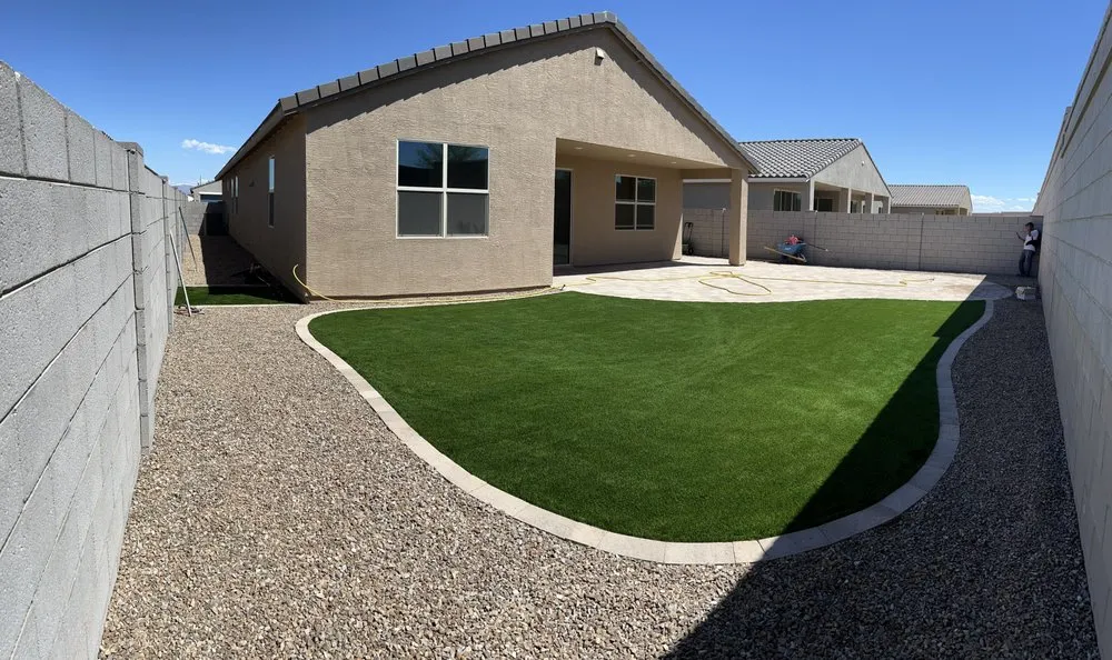 Affordable lawn care service with custom design in Tucson, AZ by A&A Landscaping