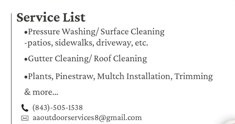 Professional landscape design experts serving Ridgeland, SC - AA Outdoor Services & More