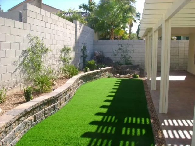 Custom landscape installation in Las Vegas, NV by AA Wet Tech