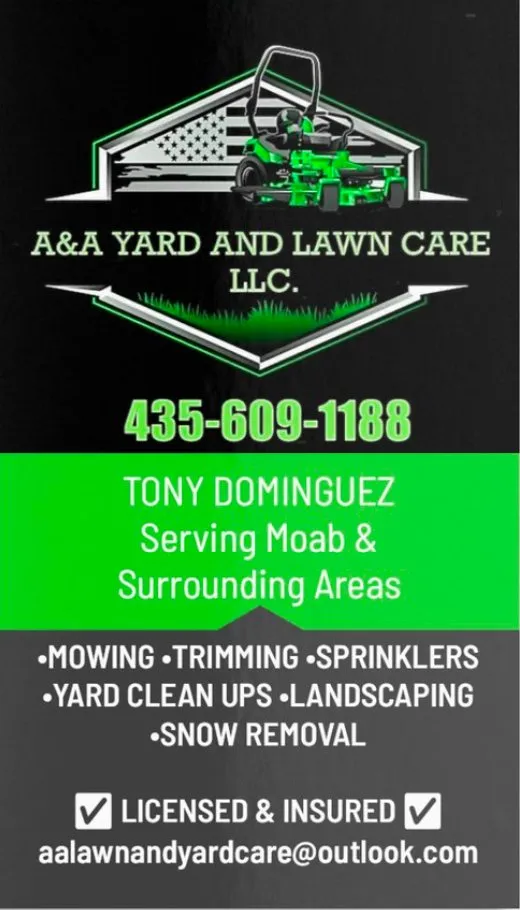 Local yard maintenance in Moab, UT by A&A Yard And Lawn Care