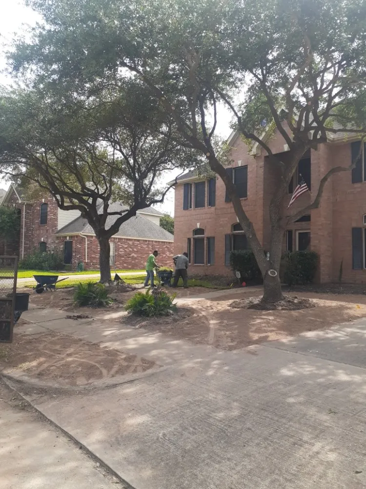 Expert landscape design for residential properties in Katy, TX by AAA Landscaping & Tree Services