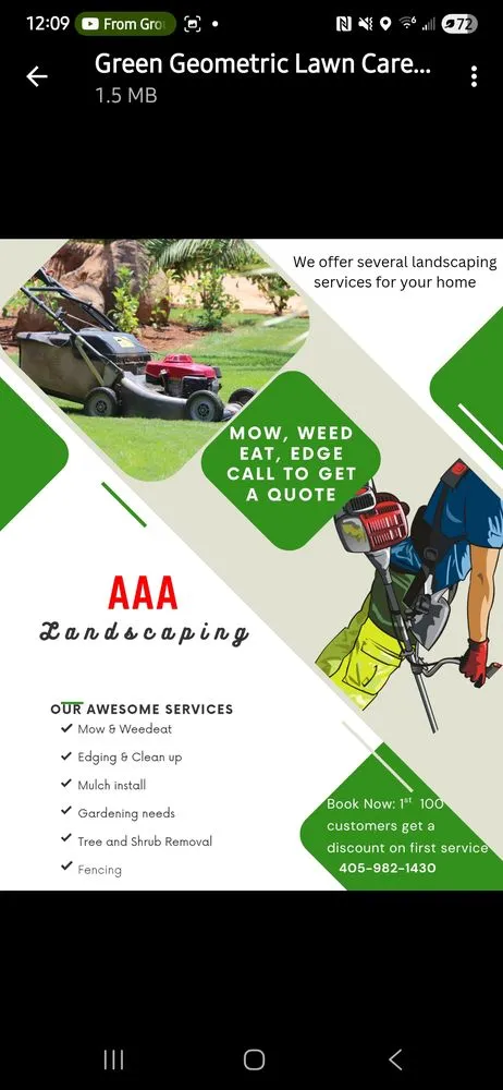 Reliable yard maintenance with custom design in Norman, OK by AAA Landscaping