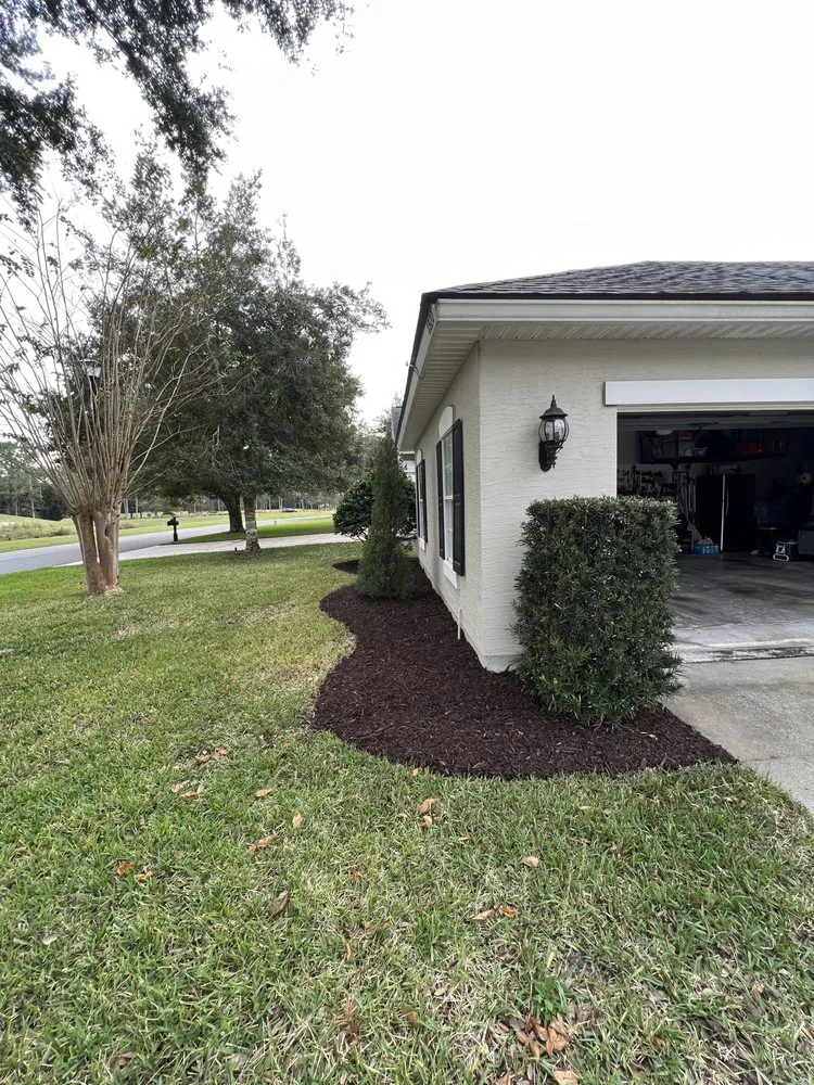 Professional garden landscaping with custom design in St. Augustine, FL by AAA Lawn Care & Landscaping