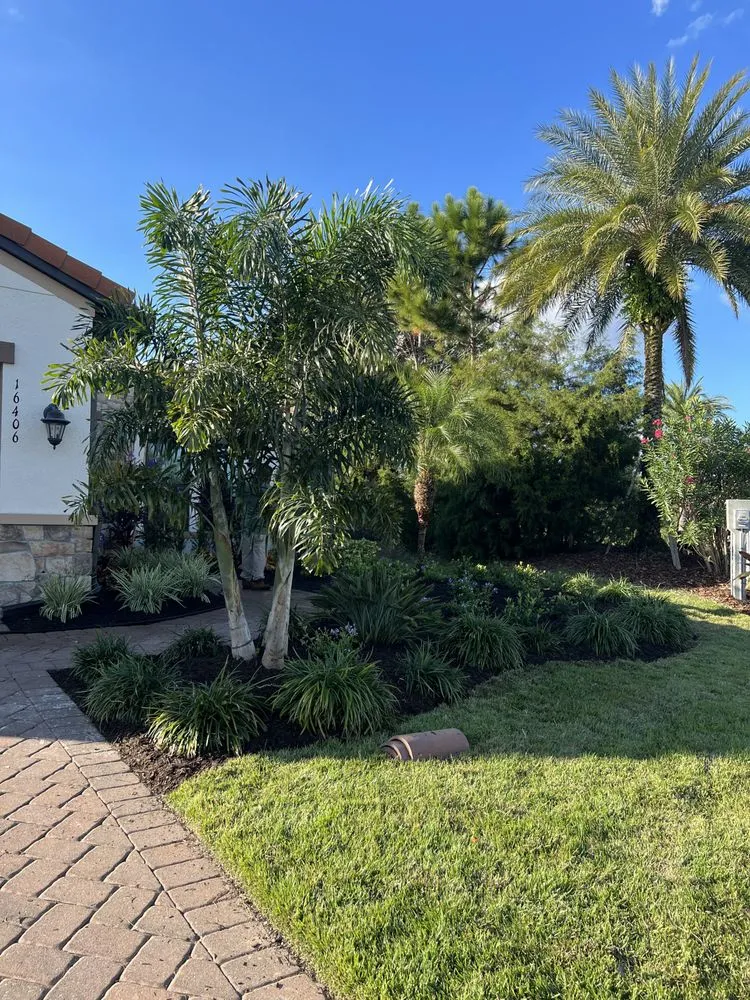 Professional lawn mowing service with custom design across Bradenton, FL - AAG Landscape Design & Install