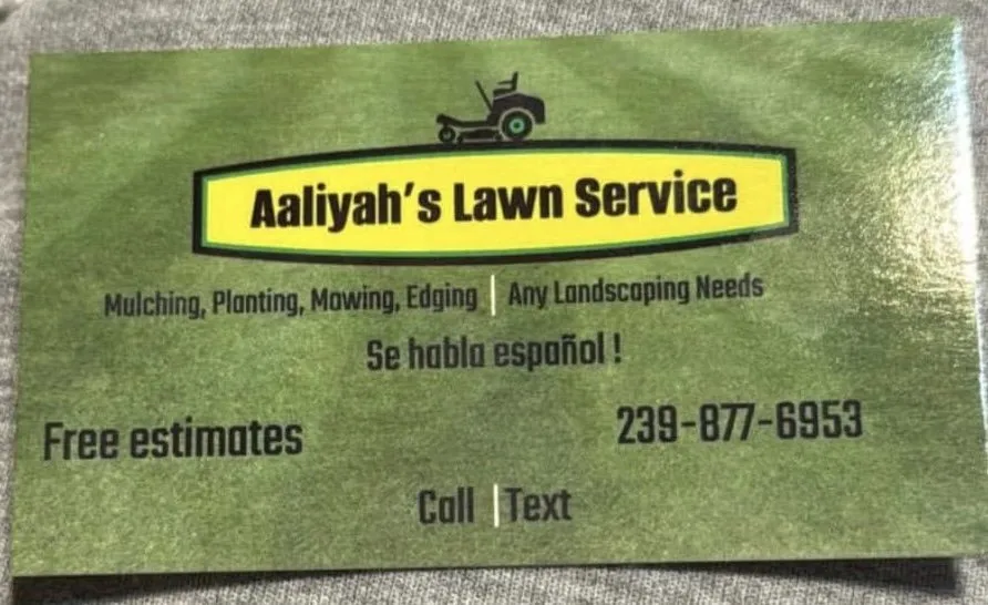 Local landscape design in Bonita Springs, FL - Aaliyah’s Lawn Service