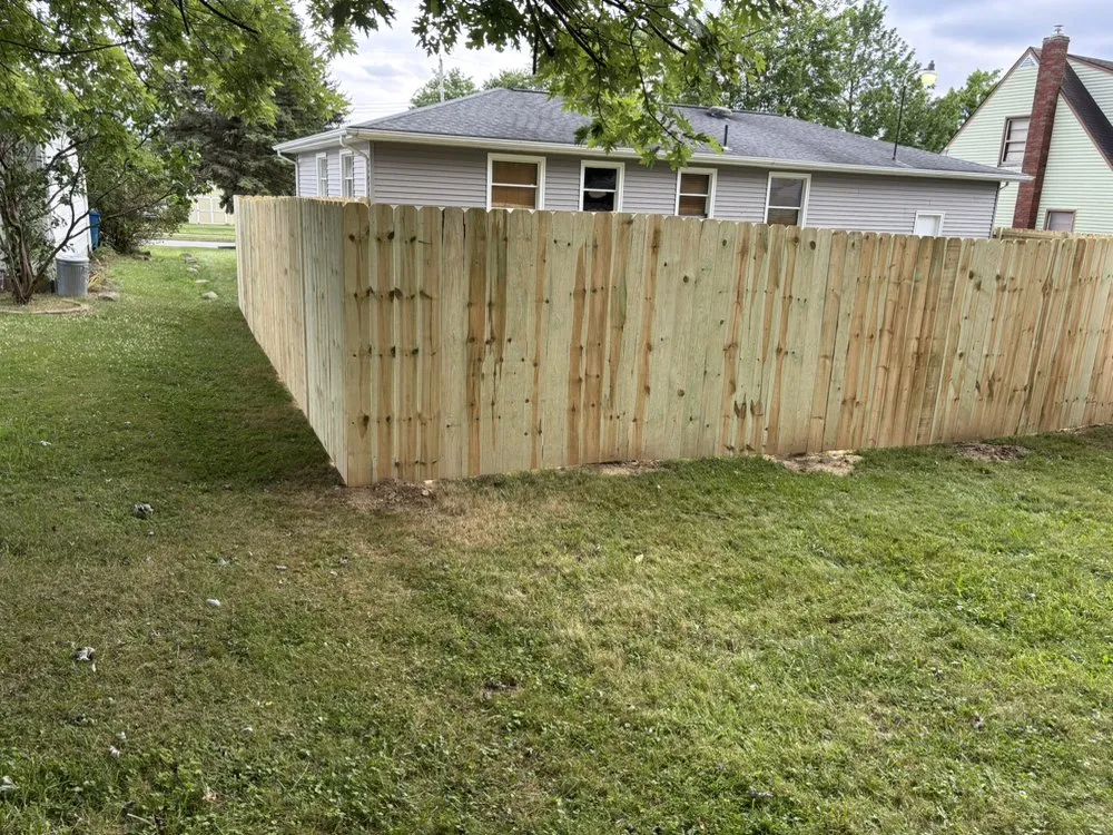 Custom landscape installation in Youngstown, OH by AAR Fencing