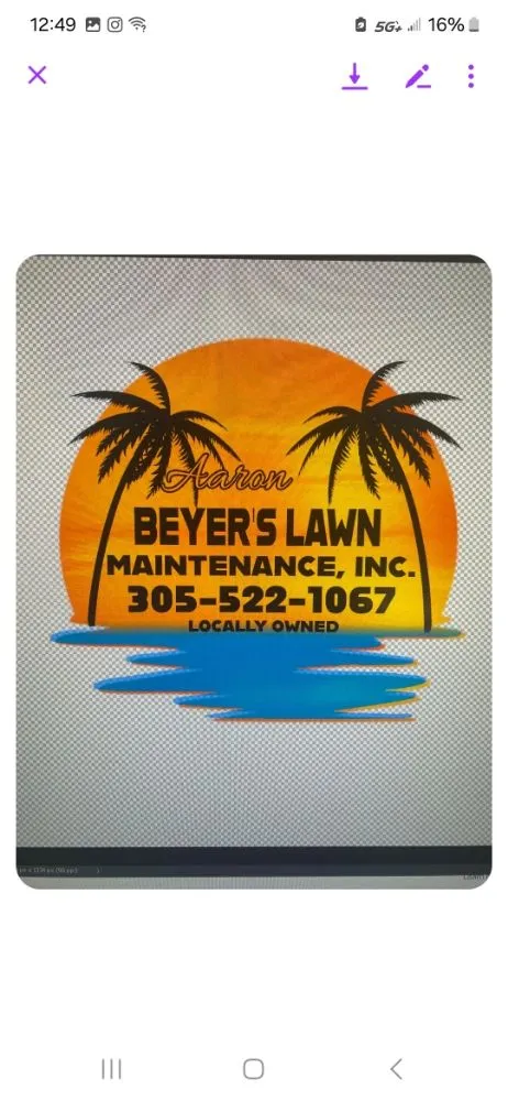 Local landscape installation in Key Largo, FL by Aaron Beyer's Lawn Maintenance