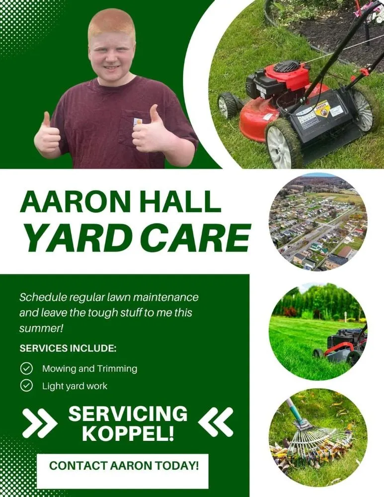 Trusted lawn care service in Koppel, PA - Aaron Hall Lawn Care