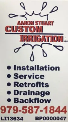Aaron Stuart Custom Irrigation Logo