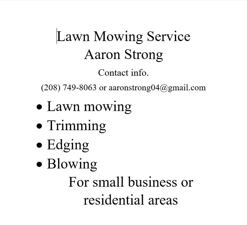 Top-rated lawn mowing service in Twin Falls, ID by Aaron's Lawn Care