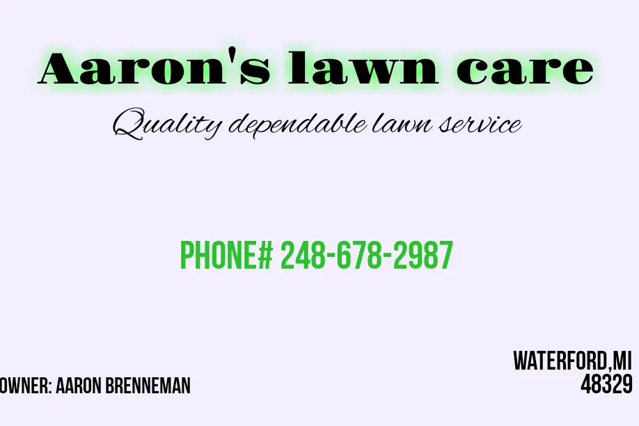 Trusted yard maintenance experts serving Waterford Township, MI - Aaron's lawn care