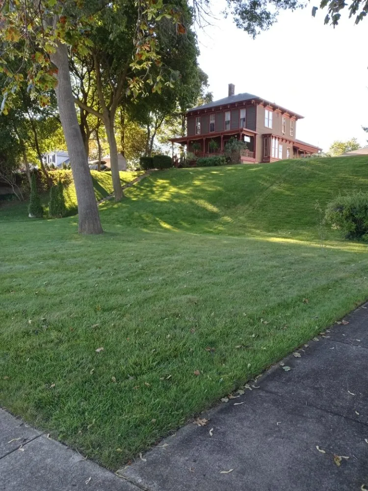 Custom residential landscaping in Muskegon, MI by AARON'S LAWN SERVICE