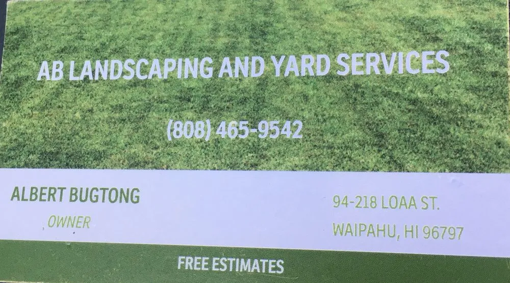 Top-rated yard cleanup service in Waipahu, HI - AB Landscaping & Yard Maintenance