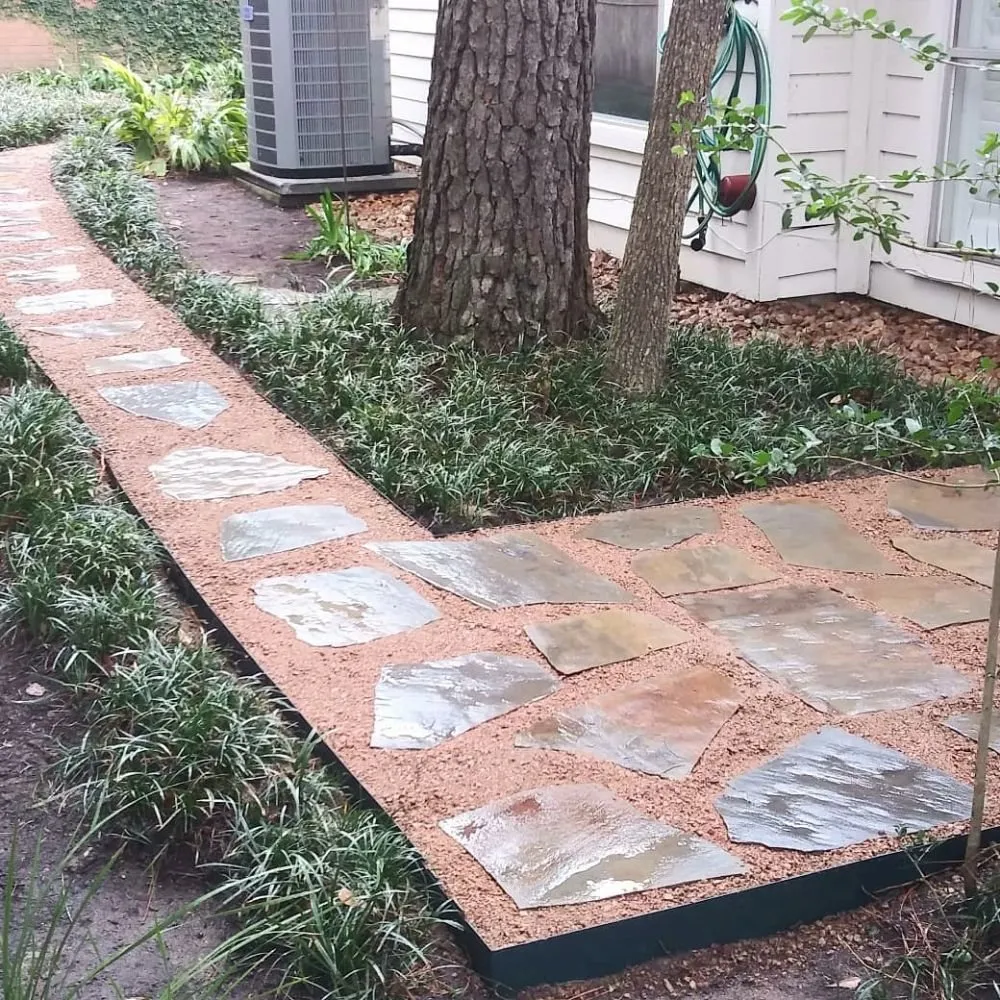 Expert outdoor landscaping with custom design in Houston, TX by AB Landscaping