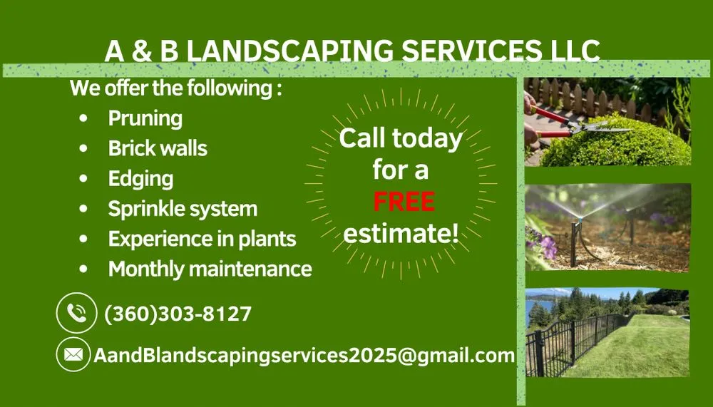 Trusted landscaping services experts serving Sedro-Woolley, WA - A&B Landscaping Services