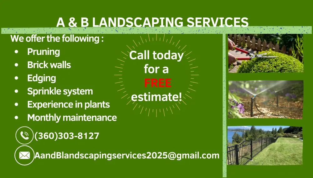 Trusted garden landscaping experts serving Sedro-Woolley, WA - A&B Landscaping Services