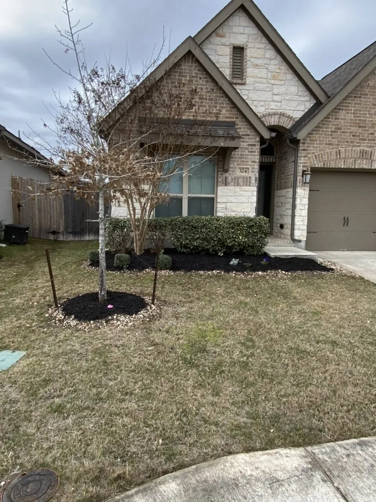 Custom landscape installation in San Marcos, TX by A&B Lawn Service