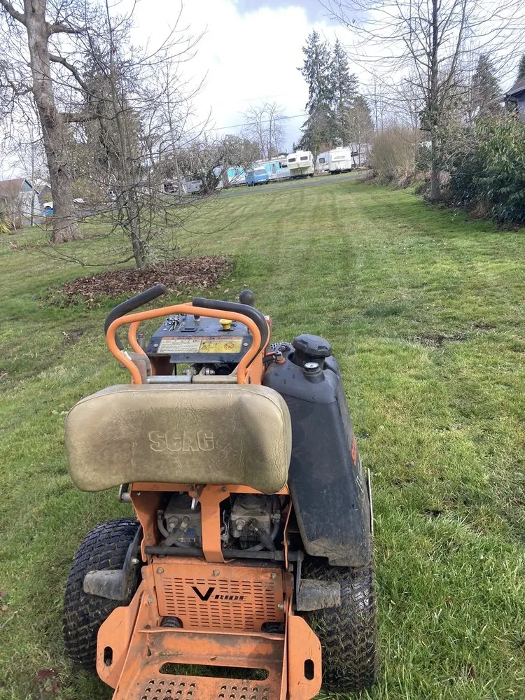 Local lawn care service with custom design in Creswell, OR by A&B Lawncare Service