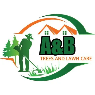 A&B trees and lawn care Logo