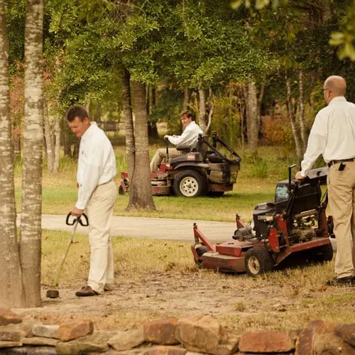 Professional lawn mowing service in Houston, TX by ABC Home & Commercial Services