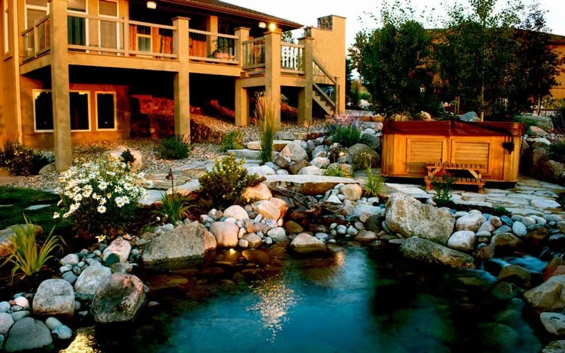 Professional yard maintenance for residential properties in Colorado Springs, CO by ABC Landscaping