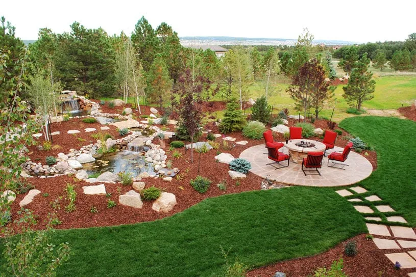 Custom garden landscaping for year-round maintenance in Colorado Springs, CO by ABC Landscaping